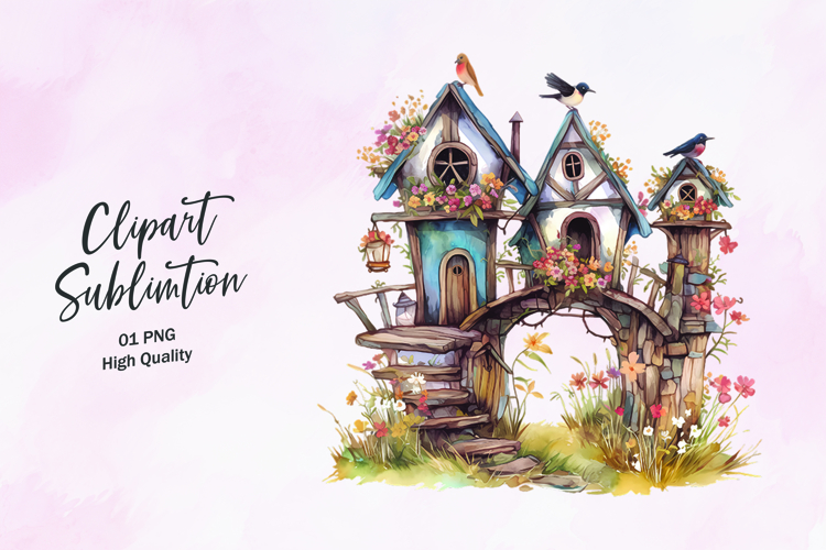 Birdhouse Clipart Image 14