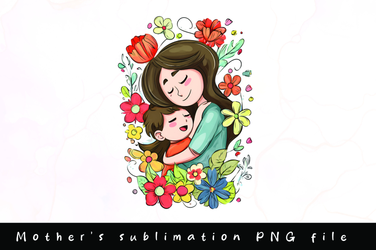 Happy mothers day clipart sublimation design