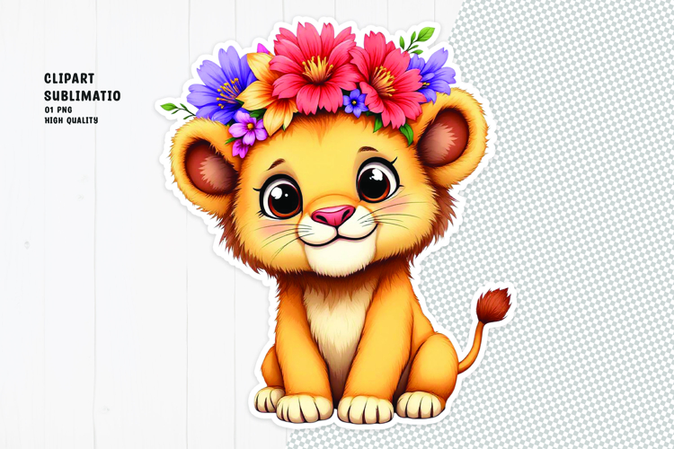 Cute Lion Clipart Image 17