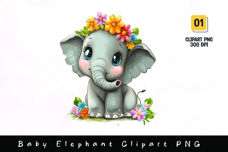Watercolor Elephant Image 12
