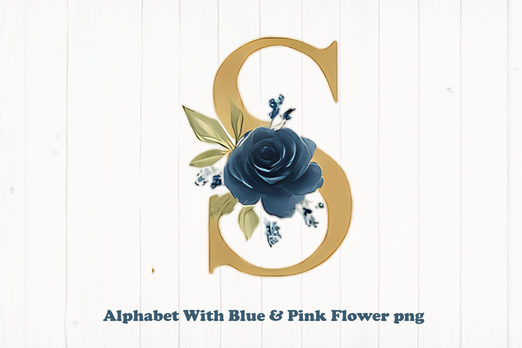 Blue Flowers Clipart Image 24