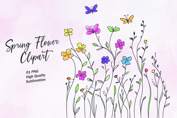 Spring Watercolor Clipart Image 3