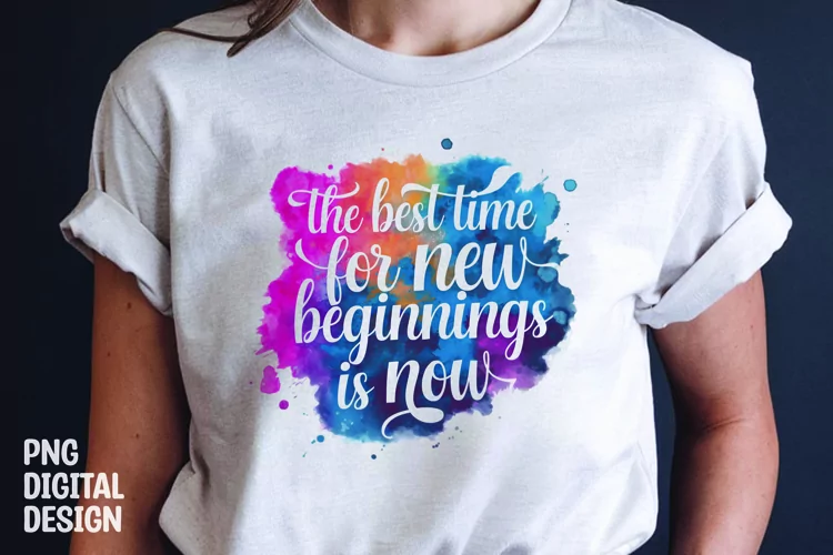 Inspirational quote colorful splash t-shirt sublimation