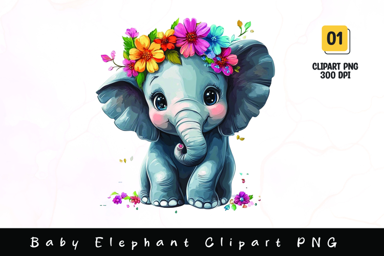Watercolor Elephant Image 11
