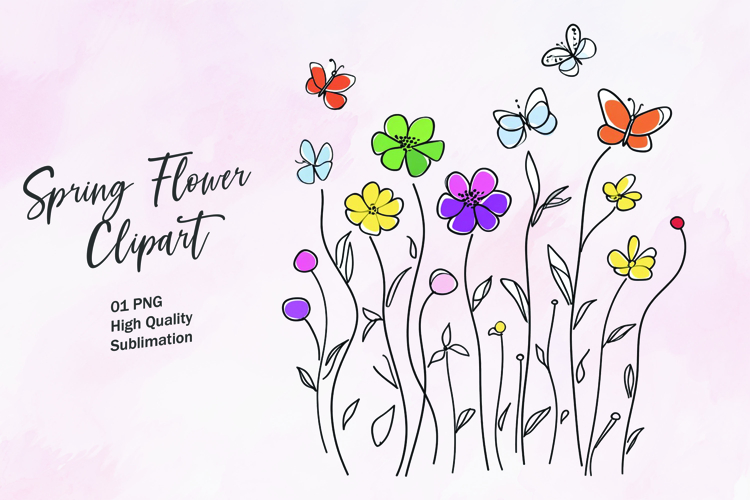Spring Watercolor Clipart