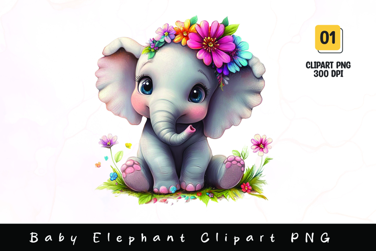Watercolor Elephant Image 10