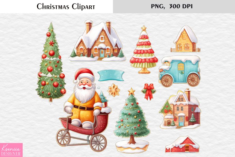 Cute Santa Clipart Image 22