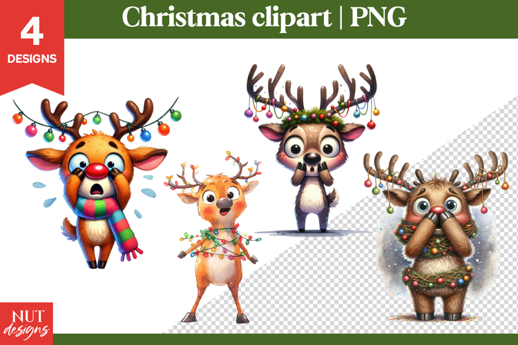 Cute Reindeer Clipart Image 3