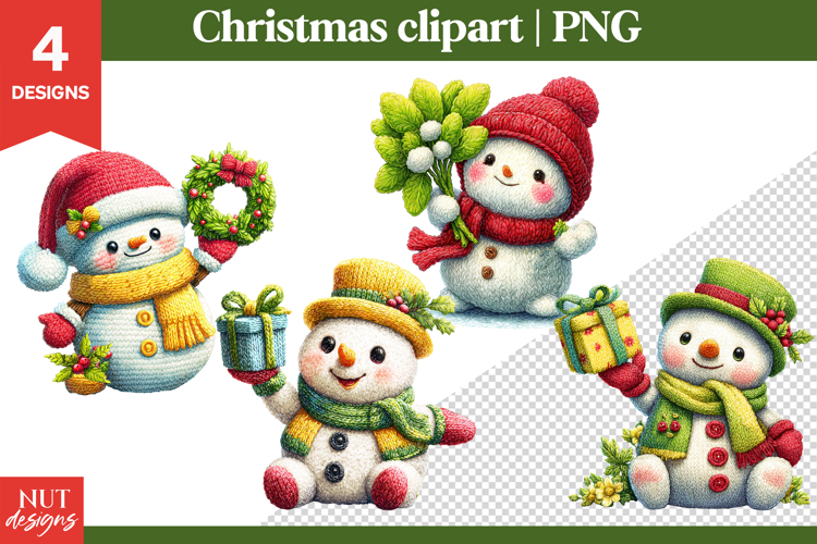 Christmas Snowman Clipart Image 18