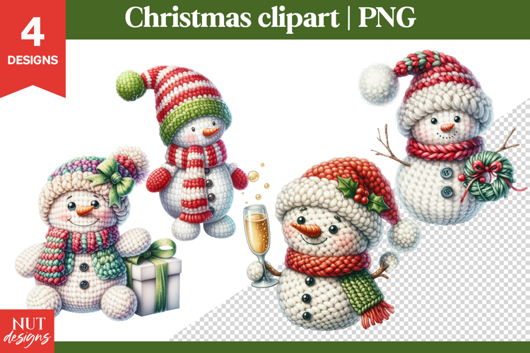 Christmas Snowman Clipart Image 9