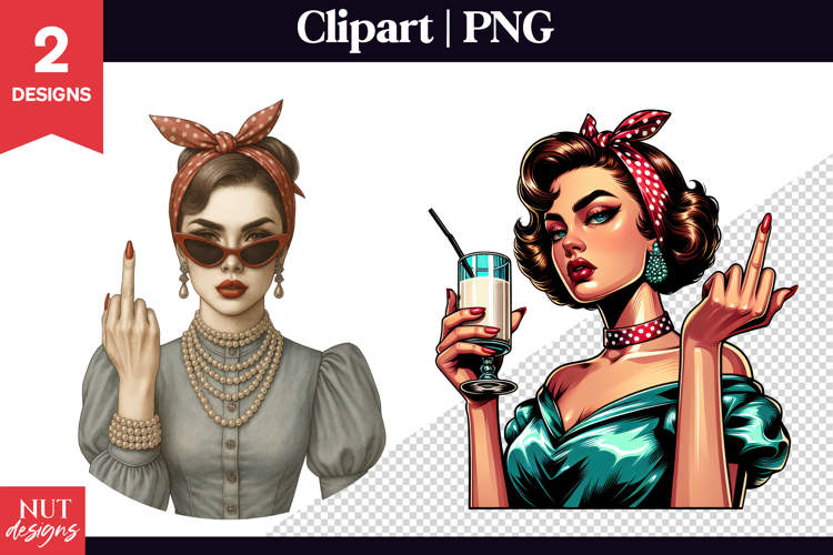 Vintage Woman Illustration Image 19