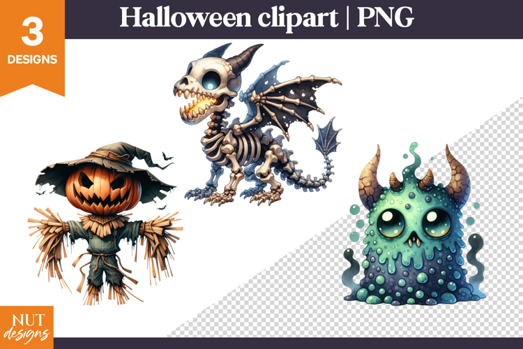 Cute Halloween Creature Clipart Halloween Clipart