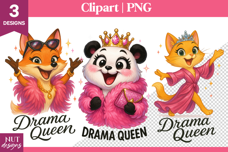 Sassy diva clipart, Drama Queen Clipart PNG Fox Cat Panda