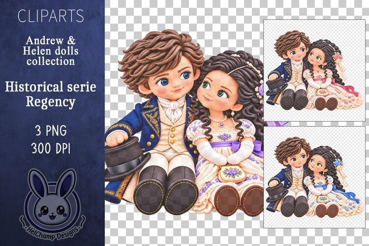 Regency Dolls - Andrew & Helen Cliparts
