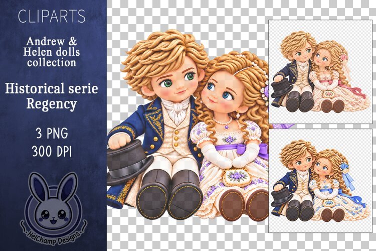 Regency Dolls - Andrew & Helen Cliparts