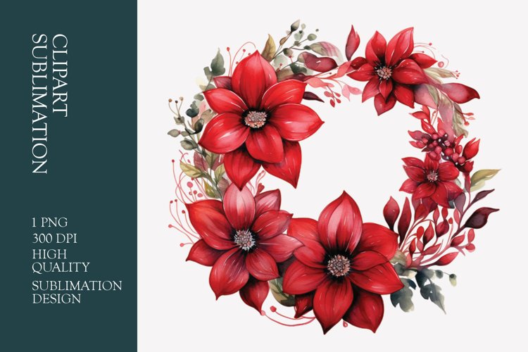Floral Wreath Clipart Image 4
