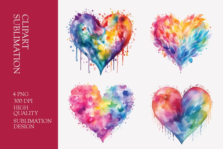 Watercolor Heart Clipart Image 15