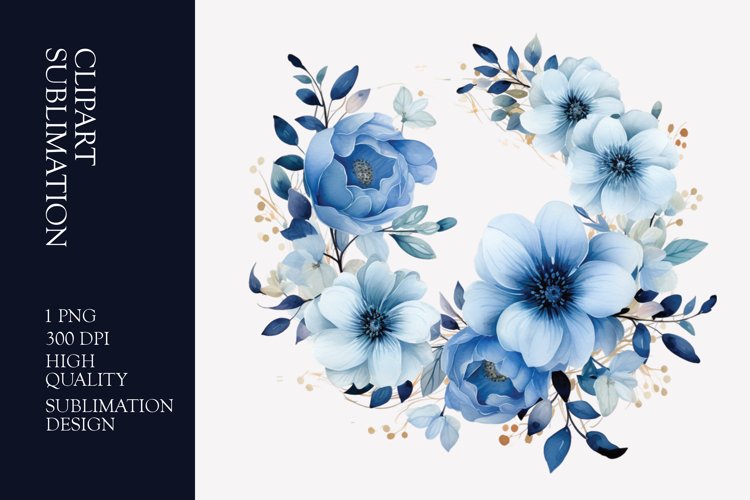 Floral Wreath Clipart Image 8