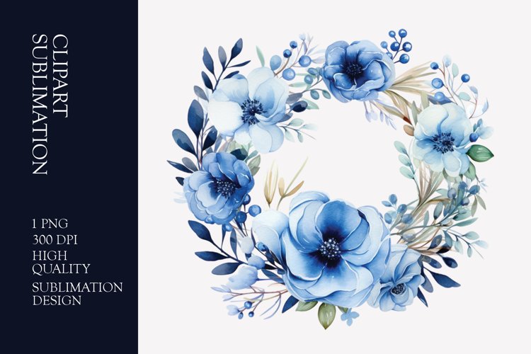 Floral Wreath Clipart Image 4
