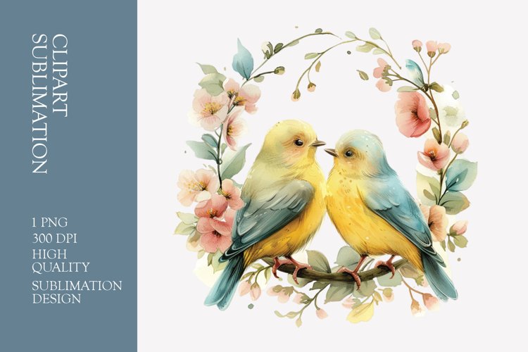 Love Birds Clipart Image 9