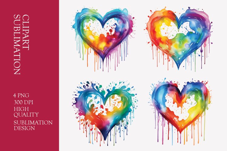Watercolor Heart Clipart Image 7