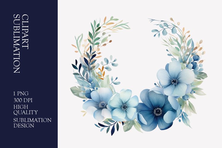 Floral Wreath Clipart Image 13
