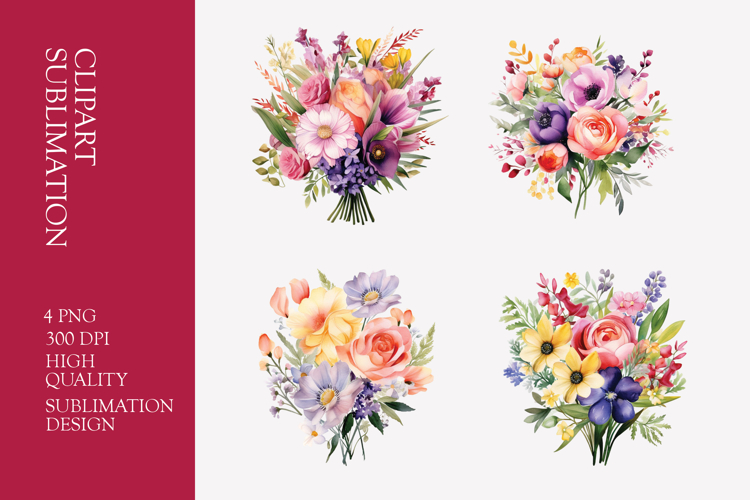 Flower Bouquet Clipart Image 2