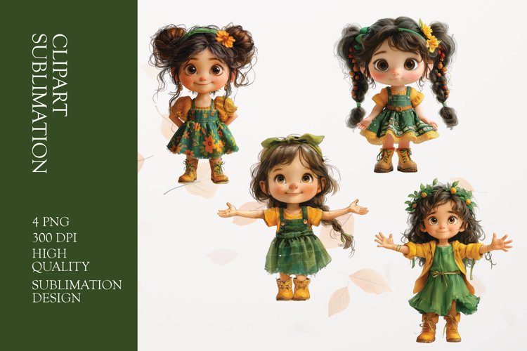 Cute Girl Clipart Image 18