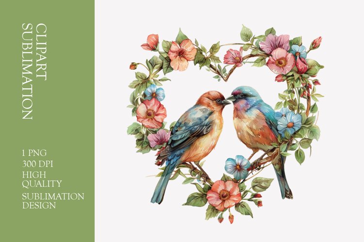 Love Birds Clipart Image 15