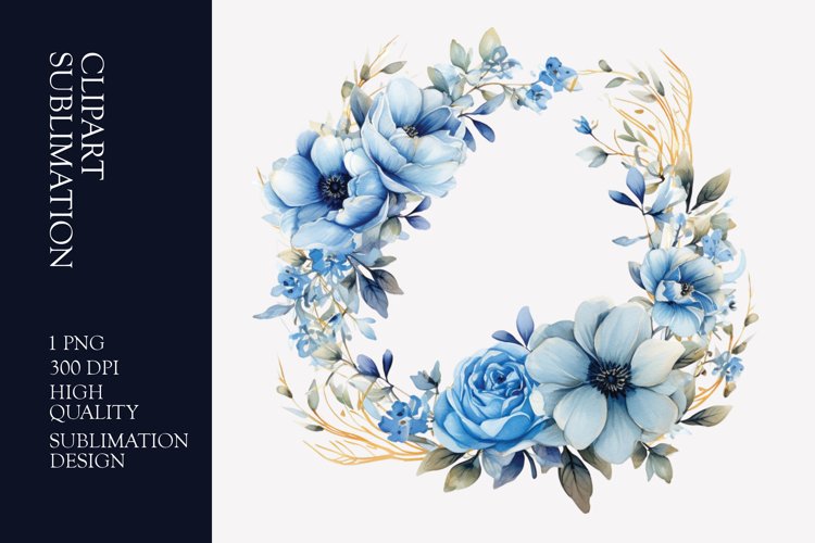 Floral Wreath Clipart Image 22