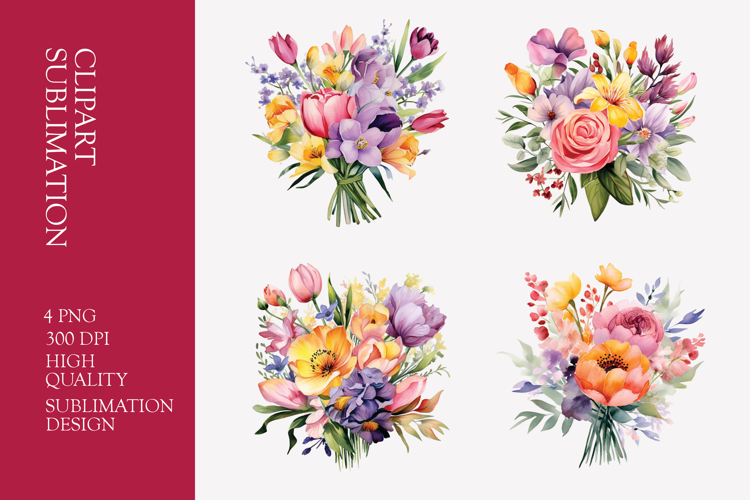 Flower Bouquet Clipart Image 3