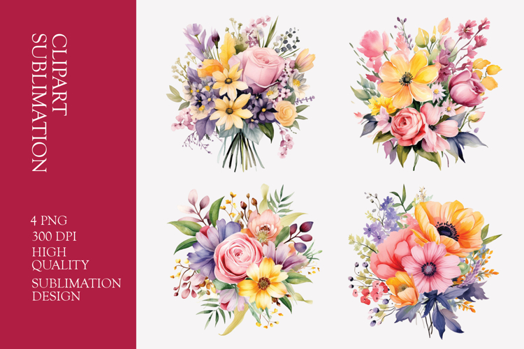 Flower Bouquet Clipart Image 24