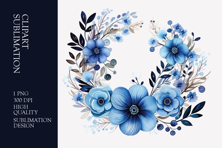Floral Wreath Clipart Image 3
