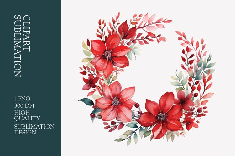 Floral Wreath Clipart Image 9