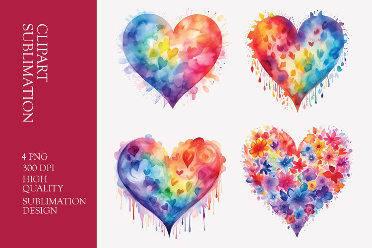 Watercolor Heart Clipart Image 11
