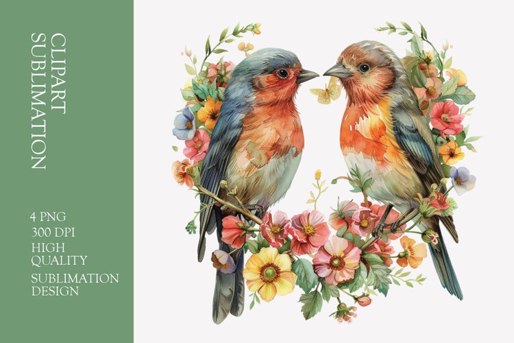 Love Birds Clipart Image 10