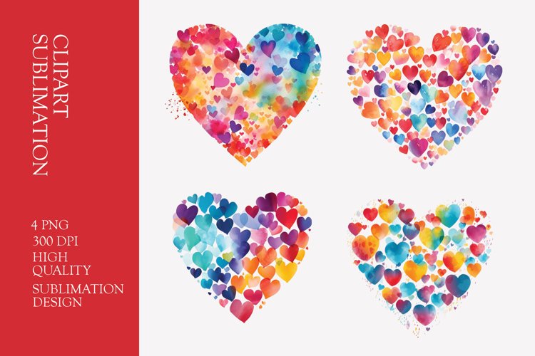 Watercolor Heart Clipart Image 6
