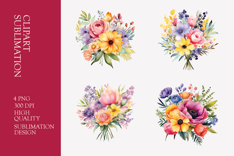 Flower Bouquet Clipart Image 4