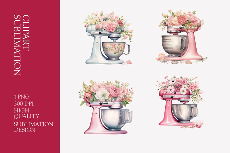 Watercolor Baking Clipart Image 2