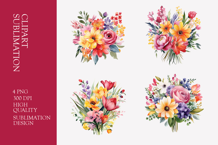 Flower Bouquet Clipart Image 9