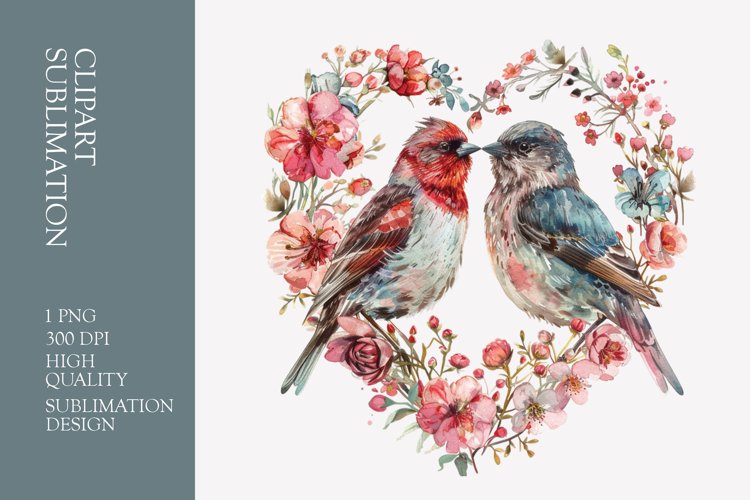 Love Birds Clipart Image 13