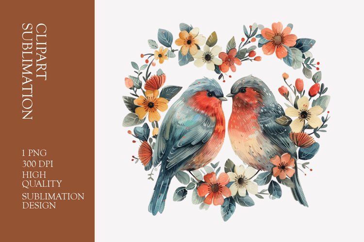 Love Birds Clipart Image 6