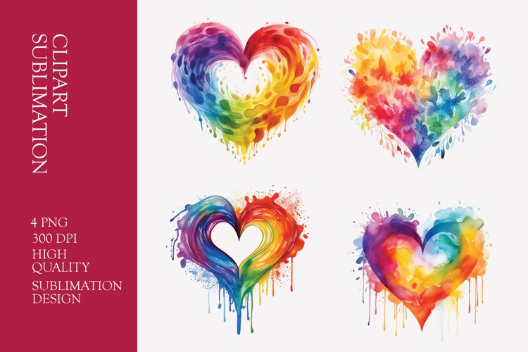 Watercolor Heart Clipart Image 13