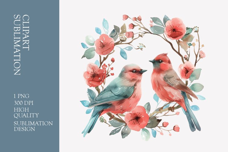 Love Birds Clipart Image 12