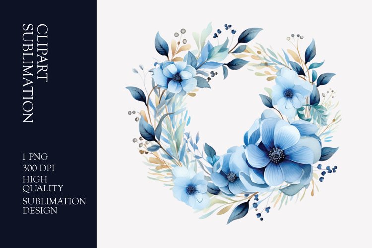 Floral Wreath Clipart Image 9