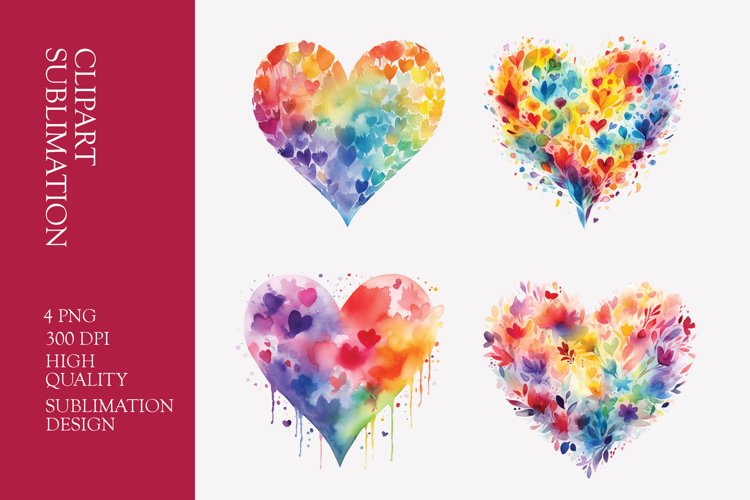Watercolor Heart Clipart Image 10