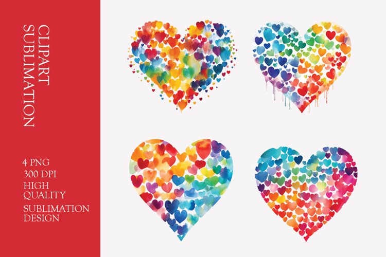 Watercolor Heart Clipart Image 8