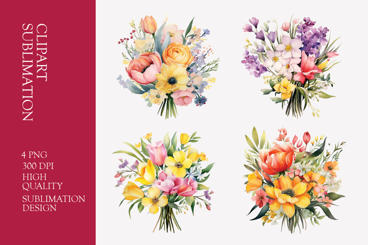Flower Bouquet Clipart Image 23