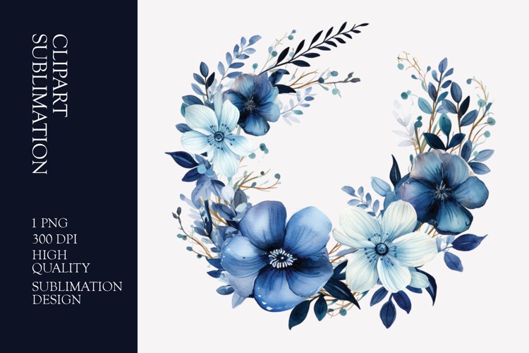 Floral Wreath Clipart Image 24