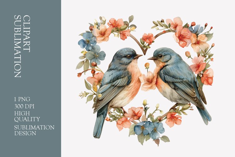 Love Birds Clipart Image 14